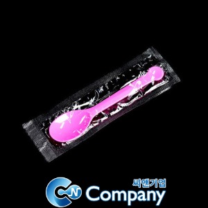아이스크림스푼 수저 TP-핑크 대 개별포장 박스4000개