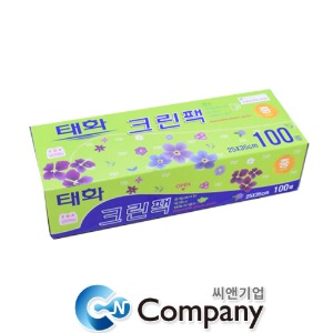 태화크린팩 비닐봉투 25*35*100매(중) 소량1개입